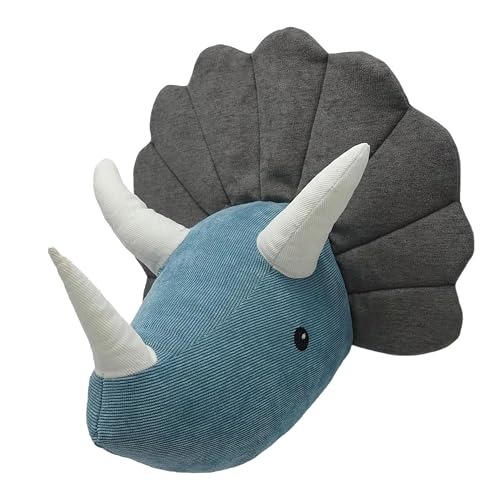 Tête de Triceratops peluche MON AMI pour habiller un mur vide de chambre d'enfant