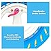 Mint's Colorful Life Kite String Reel Winder for Adults, 9 inches Dia with 1640ft Line, Kites Reel with Brake, Anti-Rotation Knob Equipped, Kite String Spool for Women and Men (Blue)