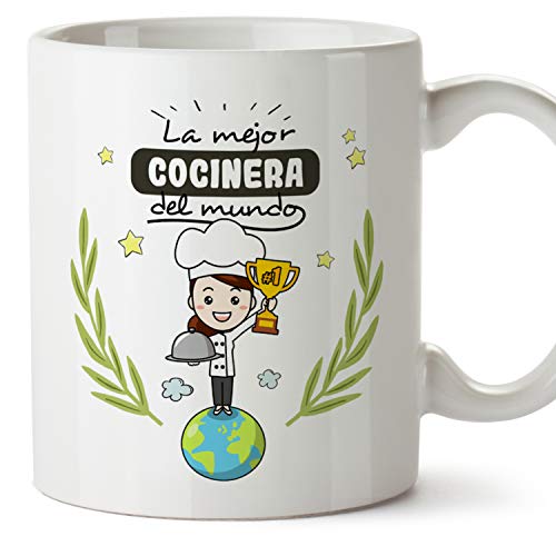 MUGFFINS Taza Cocinera (Mejor del Mundo) - Regalos Originales y Divertidos de Cocina