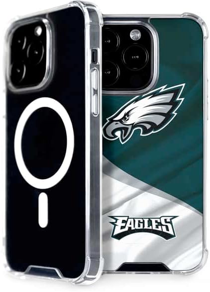 Skinit Phone Case Compatible with MagSafe iPhone 13 Pro - Officially Licensed NFL Philadelphia Eagles Distressed Design