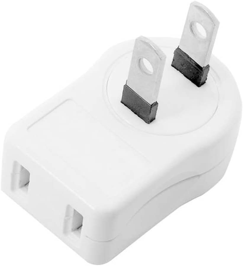 Outlet Saver 2 Prong Plug Extension Adapter 2 Outlets