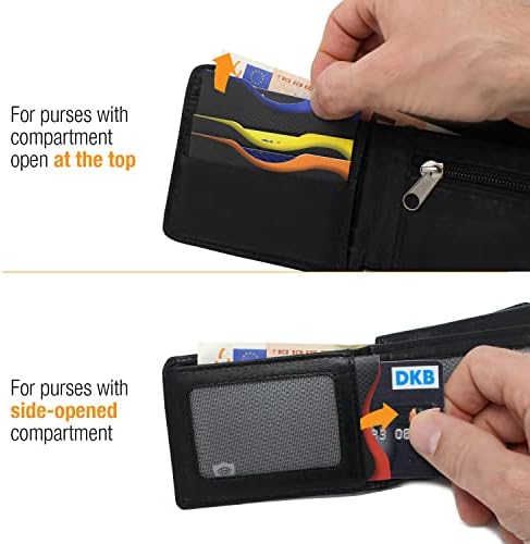 Amazy RFID & NFC Blocking Sleeves (Pack of 12)  100% Protection from Identity Theft and Cyber Theft for Credit and Debit Card, ID and Passport