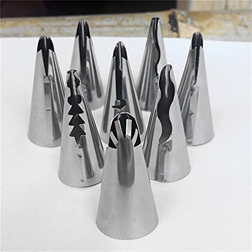 10 stks/set Bruiloft Cake Decorating Icing Rvs Russische Nozzles Rok Cake Nozzles Buiten Tips Gebak Siliconen Caketassen… - Image 3