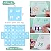 Aisharery 117 Pcs Baby Shower Blocks to Decorate Game Kit Includes 52 Wooden Blocks 24 Markers 1 Game Sign 40 Templates to Paint (Leaf)