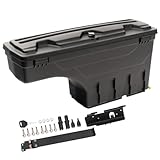 PIT66 Truck Bed Storage Box Compatible with Toyota Tundra Crew Cab/Extended Crew Cab 2007-2020,Fit Toyota Tundra Standard Cab 2007-2017 Lockable Tool Box Right Passenger Side