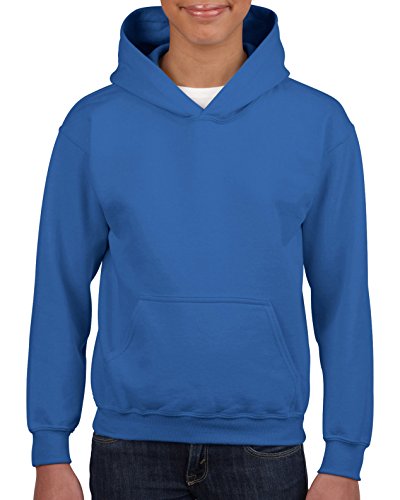 Gildan Boys Heavy Blend Hooded Sweatshirt, Small, Royal