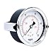 NOSHOK 100 Series Steel Dual Scale Dial Indicating Pressure Gauge with Panel Mount, 2-1/2