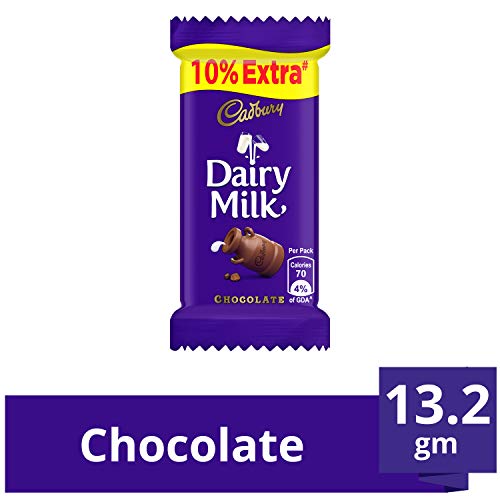 Image of Cadbury Dairy Milk Chocolate Bar, 13.2 Grams, ( Pack of 1 )