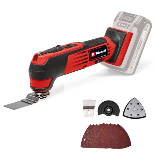 Einhell Akku-Multifunktionswerkzeug TE-MG 18/1 Li - Solo Power X-Change (18 V, 3 Funktionen, magnetische Werkzeugaufnahme, Drehzahlelektronik, inkl. Zubehör, ohne Akku)