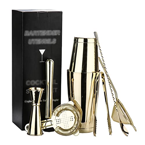 カクテルシェーカー 7点セット 550ml/820ml バーテンダー スノー カップ バーウェアツールセット マティーニ カクテル ステンレス製 最高ツール パーティーグッズ バーセット シェーカー 多用性 お酒 業務用 自家製
