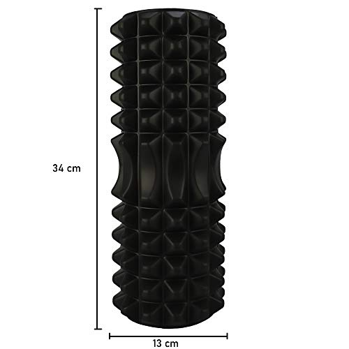 Rolo De Liberação Miofascial Massageador Yoga Preto CBRN15689