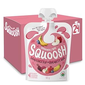 Squoosh Organic Snacks for Kids Beetberry, 4 x 90 (6 Pack)