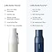 LARQ Bottle Filtered - Insulated Stainless Steel Water Bottle BPA Free with Nano Zero Technology and Long-Lasting Filters, Granite White, 25oz