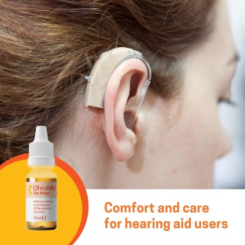 OhroMel | Ohrentropfen bei Ohrbeschwerden | bei kleinen Wunden, Juckreiz, Schuppen & Irritationen im Gehörgang | mit reinem Honig