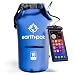 Earth Pak- Waterproof Dry Bag with Front Zippered Pocket Keeps Gear Dry for Kayaking, Beach, Rafting, Boating, Hiking, Camping and Fishing with Waterproof Phone Case