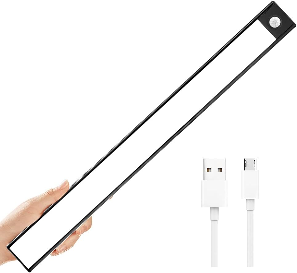 Wireless Under Cabinet Lighting,Homelife Motion Sensor 78 Led Lights,Rechargeable Battery Operated Closet Light Bar,Bright Magnetic Stick up for Kitchen Garage Indoor Stair Sink Hallway