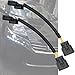 LIZAPUS 2PCS LED DRL Adapter to Parking Light Compatible with Honda Accord Headlight swap 2013-2015 4cyl with high-Beam DRL Connector Pigtail
