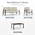 UDPATIO 4 Pieces Aluminum Patio Furniture Set, 5-Seat Outdoor Metal Furniture Set with 4" Water-Resistant Cushion & Coffee Table, Patio Conversation Sets for Porch, Deck, Garden, Beige