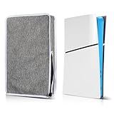 【Couvercle anti-poussière pour PS5 Slim】 Il est spécialement conçu pour les disques Playstation Slim, les consoles d'édition numérique et les consoles à disque conçues pour protéger votre machine, veuillez nous laisser l'inquiétude, vous pouvez être assuré de nager dans le royaume du jeu !