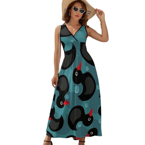 Robe maxi col V noir au tombé fluide | La qualité d'un basique intemporel - 6