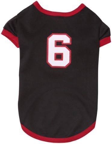 Casual Canine Polyester Game Day Dog Jersey, X-Large, 24-Inch, Beach Black