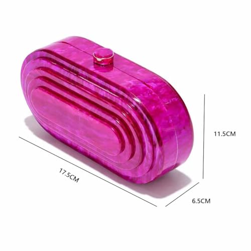 Image of Acrylic Bubble Bag Luxury Marble Clutch Evening Purses for Women Glitter Handbag for Wedding Party Prom
