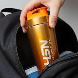 HSN Shaker We Are Nutrition! Stal nierdzewna | 739 ml | Metaliczny pomarańczowy | Kubek do mieszania z optymalnym systemem mieszania w pokrywie (BPA Free) | zamknięcie zapobiegające wyciekom, bez