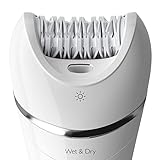 PAI4LEISI Epilator Replacement Head for Philips Epilator Series 8000, BRE700 BRE740 BRE640, Wet & Dry, Silver, Waterproof