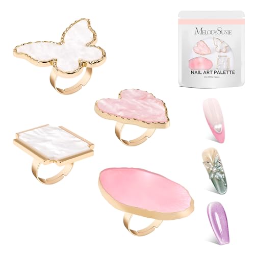 Soporte para uñas MelodySusie con paletas para arte miniatura 3