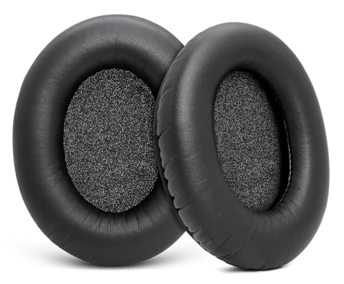 GVOEARS Premium Replacement Ear Pads for HyperX Cloud 1/2/3/Pro/Core/Alpha/Alpha S/Alpha Pro/Flight/Flight S/Stinger, CloudX Stinger Headset & More, Softer Protein Leather, High-Density Foam - Black