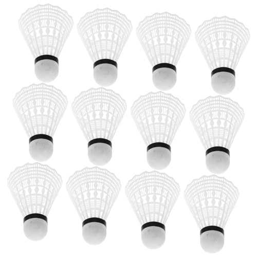 Abaodam 12Pcs Nylon Badminton Shuttlecocks for Outdoor Games Birdies for Durable Racket Balls Lightweight and Portable for Fun Activities