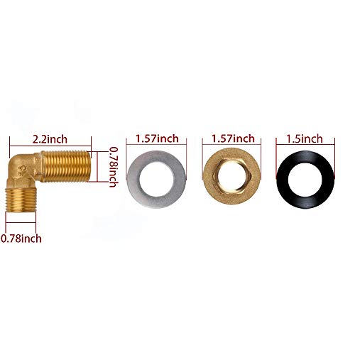 Kwode Commercial Wall Mount Faucet Installation Kit, Wall Mount Kitchen Faucet Mount Kit Backsplash Mount Set For Stainless Steel Commercial Kitchen Prep & Utility Sink #TOP1