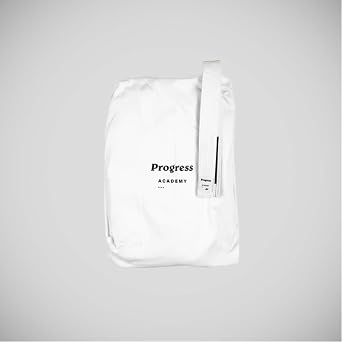 Progress Jiu Jitsu Academy Gi | Lightweight BJJ Gi with Free White Belt | BJJ Kimono for Men & Women | Tear-Resistant Jiu Jitsu Kimono for Training & Competition | Women's & Men's Kimono (White, A1L)