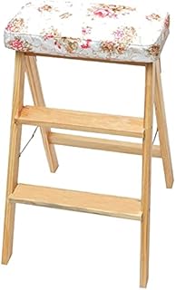 Kuchnia stołek stołek stołek składany stołki, litego drewna kreatywne drabiny, stołki stołowe, domowe przenośne drabiny.Składane schody składane pedał stabilny stołek składany (Color : E)