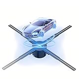 ▶ 【MULTIFUNCIÓN】: Ventilador holográfico 3D multifunción con diversas funciones, como ajuste de brillo, ajuste de ángulo, empalme de múltiples unidades, personalización de aplicaciones, personalización de encendido, sincronización de múltiples unidades, etc.