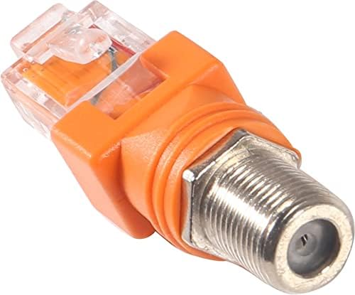 Miniatura 5 de Coliao 6pcs RF a RJ45 Convertidor Adaptador, F hembra a RJ45 macho coaxial acoplador de barril coaxial, adaptador coaxial a Ethernet