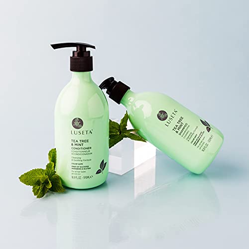 Image of Luseta Tea Tree & Mint Cleansing and Soothing Shampoo 16.9 Oz | For All Hair Types, Nourishing & Invigorating Scalp, Fights Dandruff