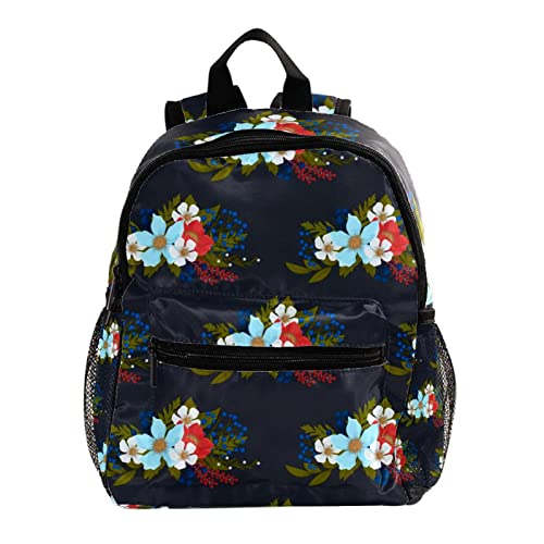 Sac à dos pour garçons et filles motif floral 30,5 cm imprimé sans couture enfant