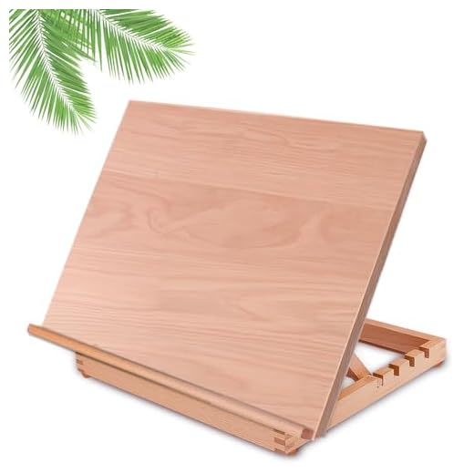 Tabletop Easel A3 Painting Easel with Smooth Surface, Adjustable Angle Art Easel for Artists, Children, Beginners & Student