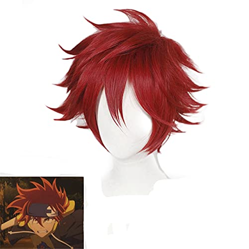 NUWIND Anime SK8 the Infinity SK∞ Cosplay Wig Langa Hasegawa/ Reki / Miya / Cherry blossom/ Joe Men Women Hair Halloween Party Costume Accessories (Reki)