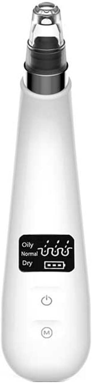 Aspiratore for pori, rimozione Punti Neri del Viso, rimozione Punti Neri, USB Elettrico Ricaricabile, Strumenti for l'estrazione di Punti Bianchi comedoni e Acne con 4 Teste di aspirazione for