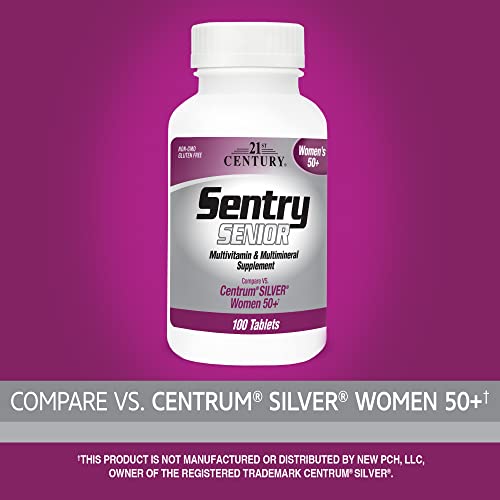 Sentry Senior Women Mulher +50Anos Multivitamínico 100 Tabletes 21st Century
