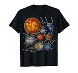 pianeta sole universo astronomia spazio sistema solare maglietta