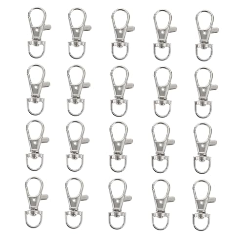 VANZACK 60pcs Stainless Steel Bird Cage Door Locks Escape Convenient Hook Clips for Pet Birds for Parrots and Other Animals