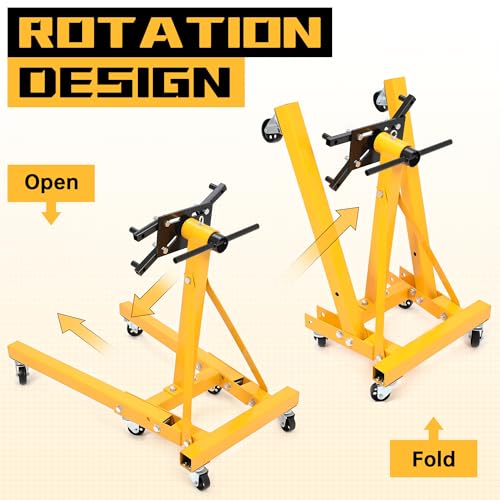 image for HECASA Universal Engine Stand Folding 360 Degree Adjustable Mounting H