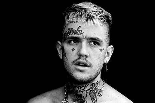 HandTao Lil Peep Music Star Fabric Cloth Wall Poster Photo Print 36x24 Inch