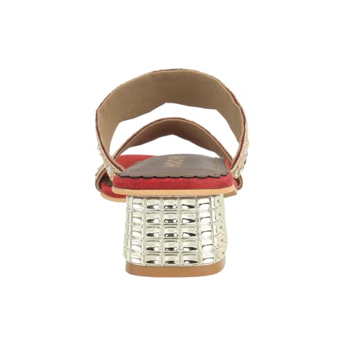 Image of Mochi Women synthetic embellishments Ethnic Slip-on Sandal