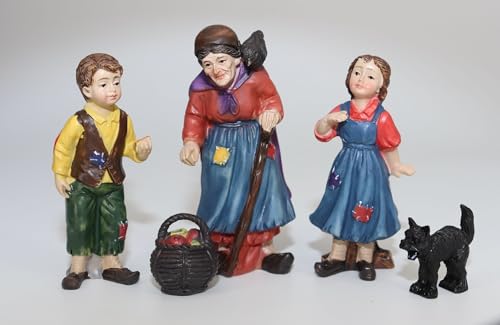 FADEDA 5X Spielfiguren - Hänsel und Gretel aus Polyresin, handbemalt...