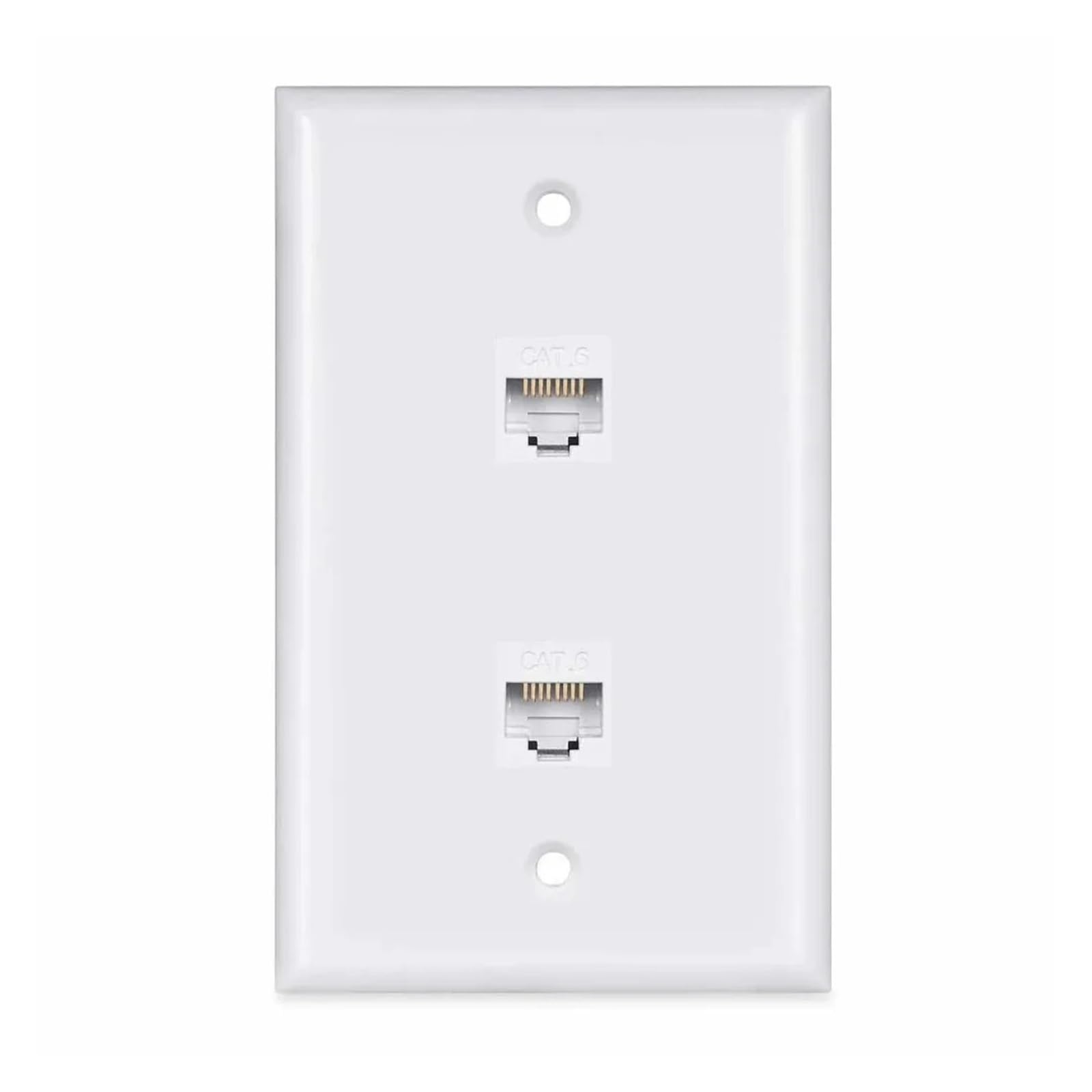 Plaque murale for prise Ethernet CAT6,(2-Port)