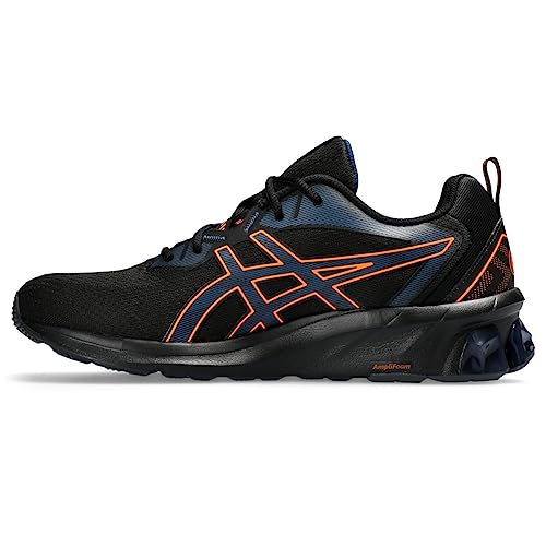 ASICS Men's GEL-QUANTUM 90 IV Shoes, 8, BLACK/SHOCKING ORANGE4